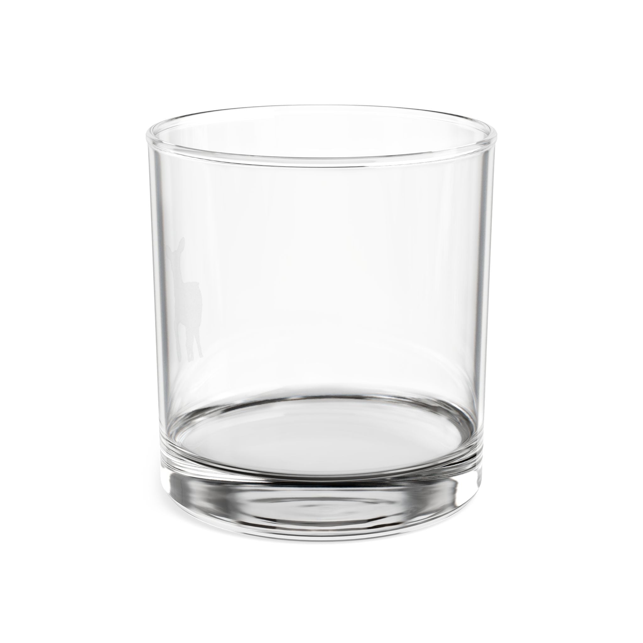 Engraved Deer Whiskey Glass 10.5oz — Rustic Rocks Glass, Gift for Hunters & Nature Lovers