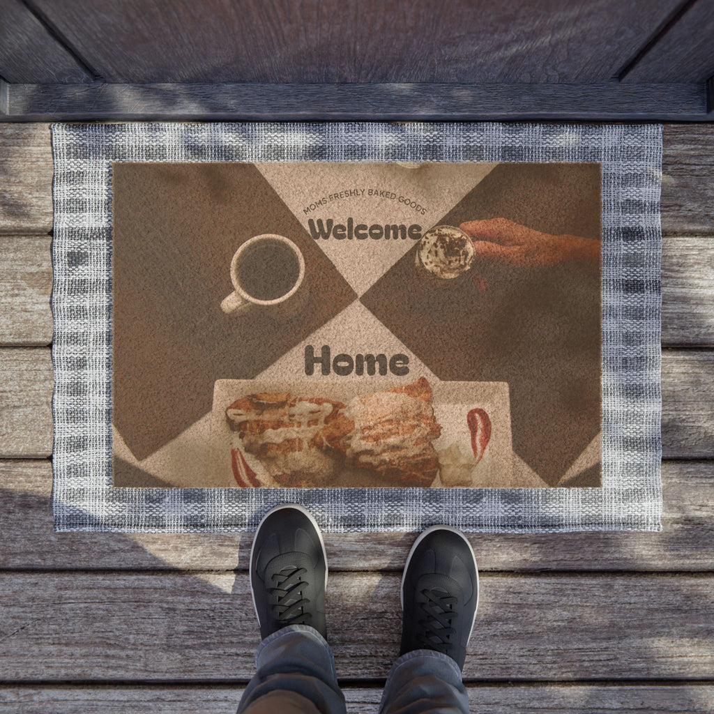 Welcome Home Doormat – Cozy Coffee & Pastry Kitchen Entrance Mat