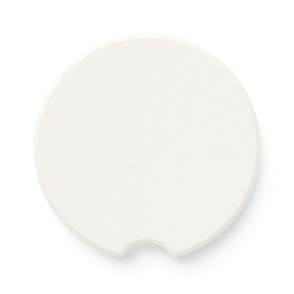 Soapstone Car Coaster — Vintage Scratched Stone Texture Car Cup Holder Coaster
