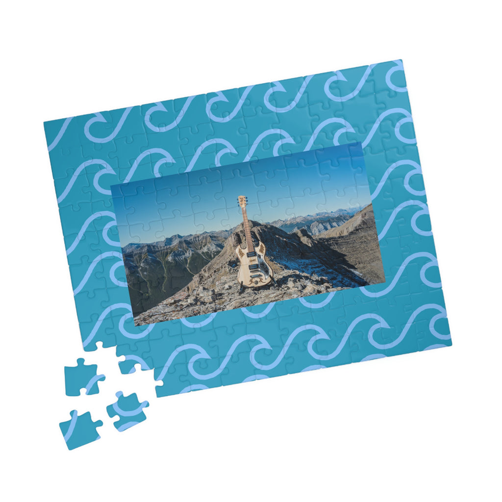 Copy of Vintage Gibson Les Paul Canmore Lake Puzzle — 520/1014-Piece Guitar Landscape