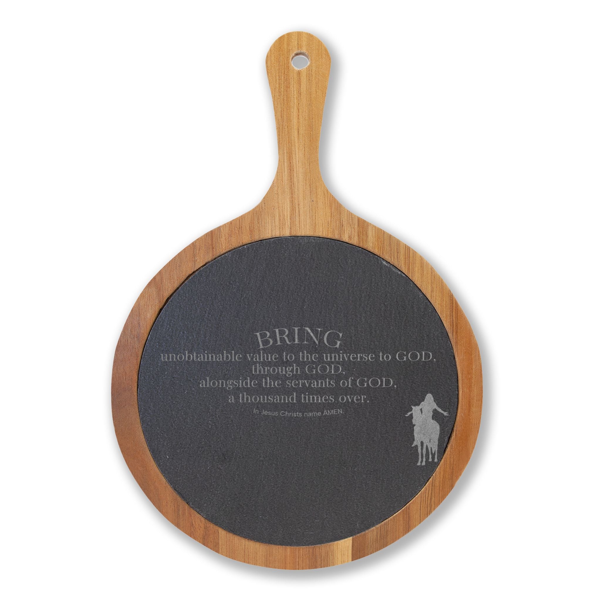 Engraved Guitar Charcuterie Board — Slate Cheese Platter with Knife Set
