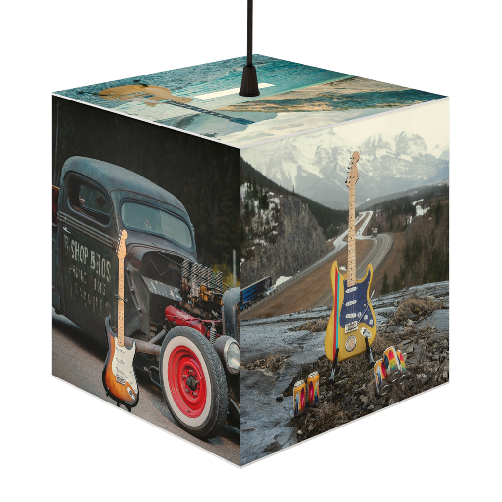 Guitar Scenic Cube Lamp — Ambient Night Light for Music Lovers & Cozy Rooms