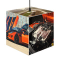 Jaguar F‑Type Orange Racing Light Cube Lamp
