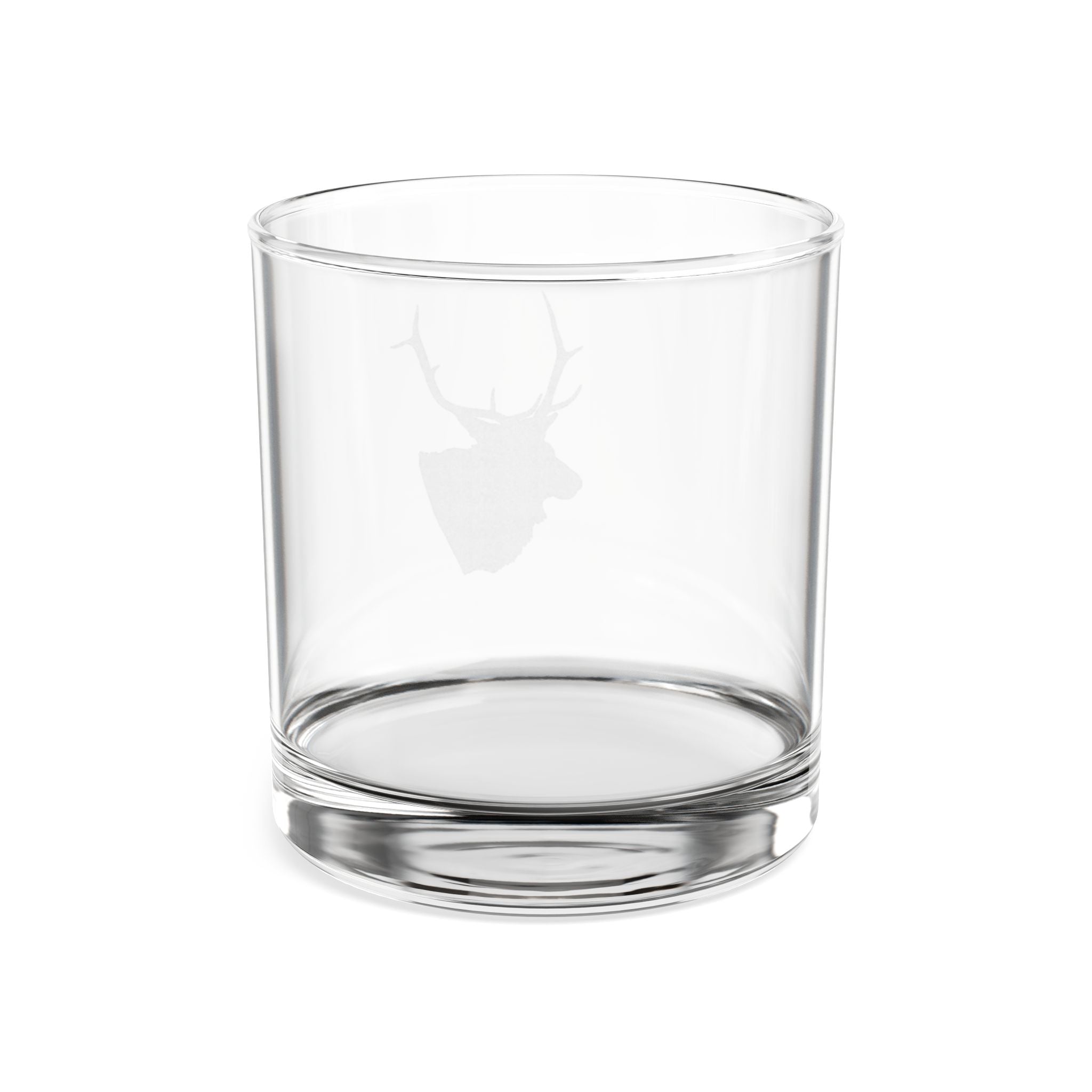Engraved Stag Whiskey Glass — 10.5oz Personalized Rocks Glass