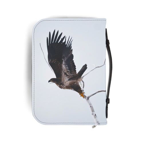 Bible Cover — White Owl & Eagle Religious Zippered Case