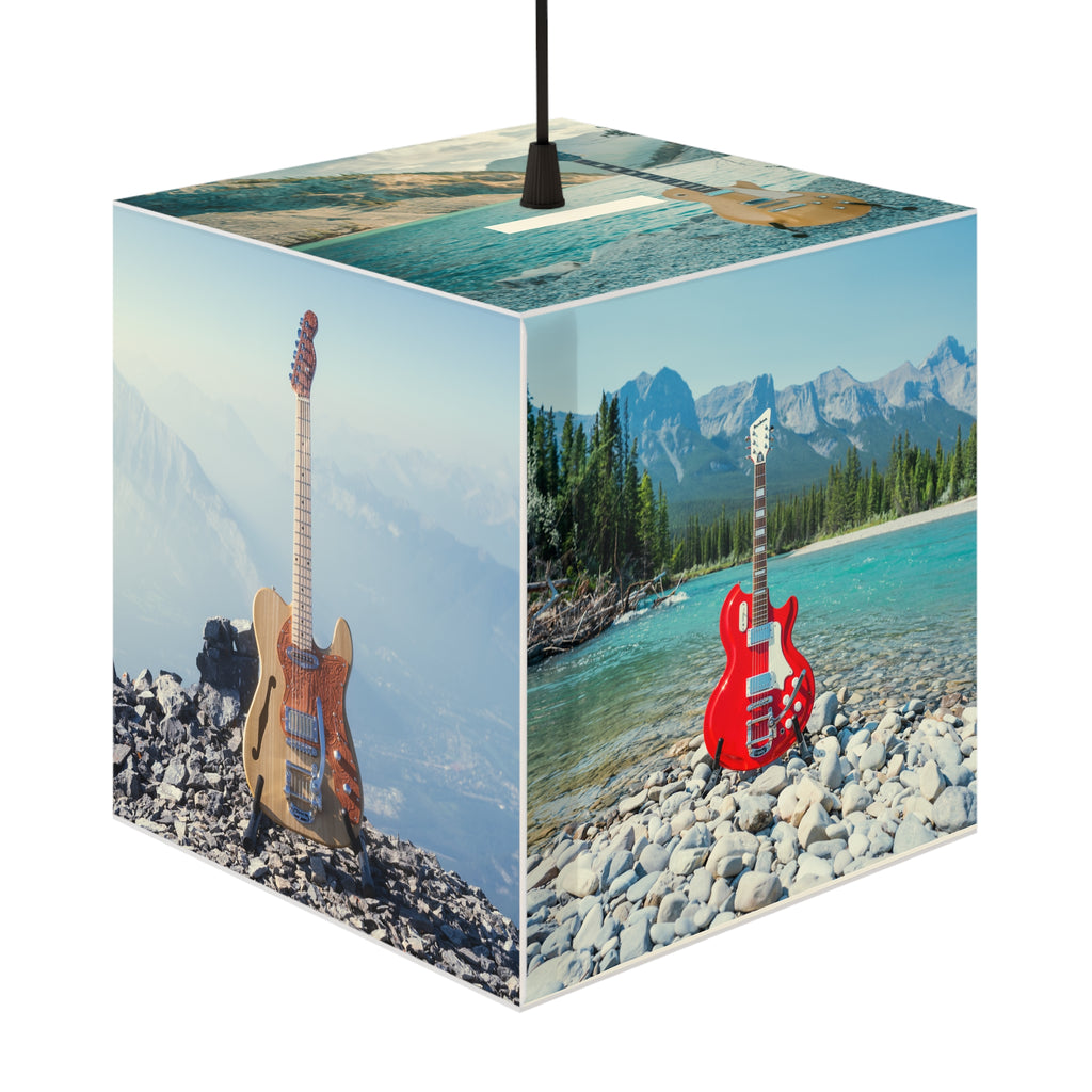 Guitar Scenic Cube Lamp — Ambient Night Light for Music Lovers & Cozy Rooms