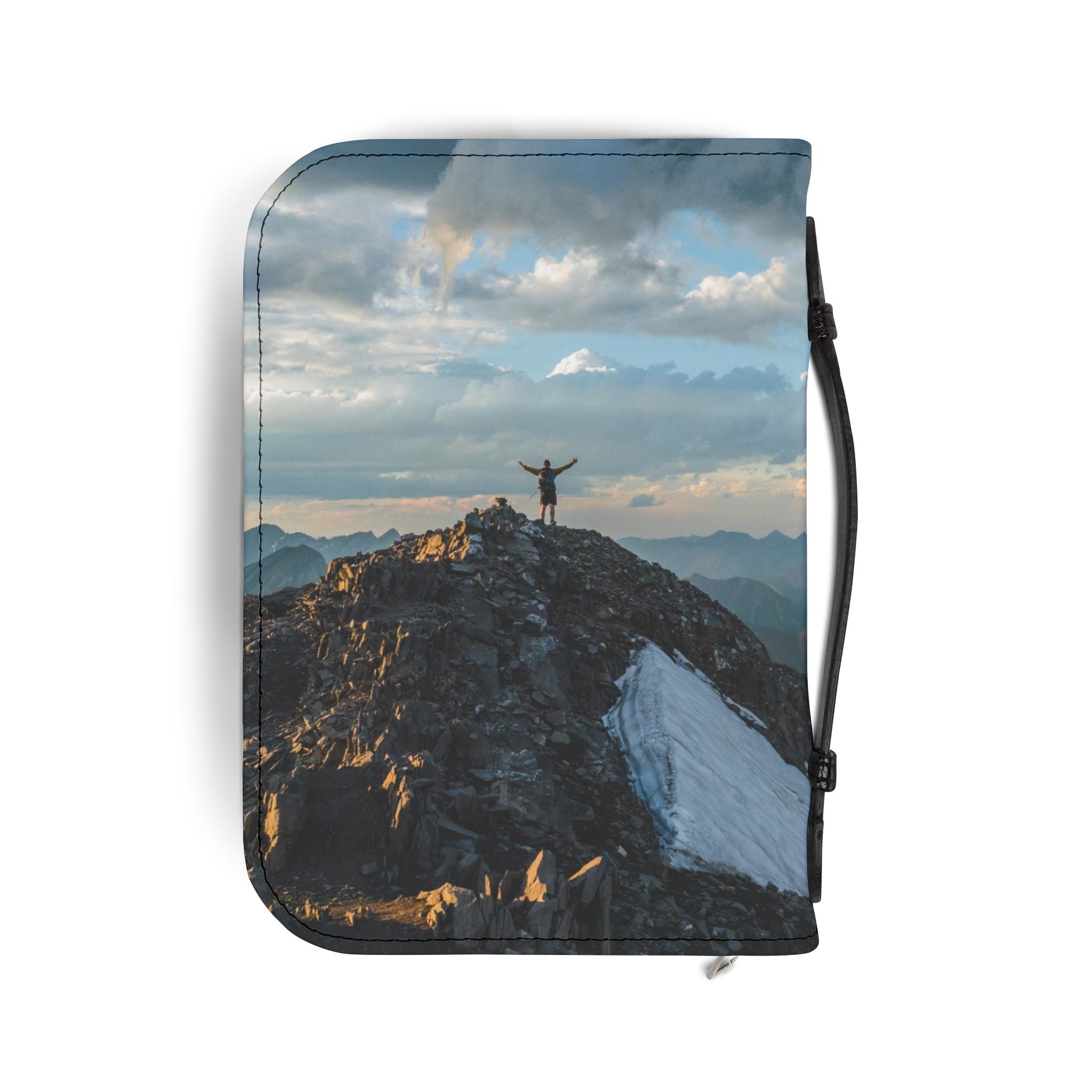 Alberta Rockies Bible Cover — Mountain-Themed Scripture Protector