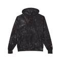 Tie-Dye Champion Hoodie — Black Marble Embroidered End of the trail Pullover