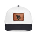 Bull Leather Patch Baseball Cap — Rustic Farmhouse Hat