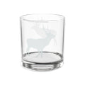 Engraved Deer Whiskey Glass 10.5oz – Rustic Elk Rocks Glass for Groomsmen, Hunting Gifts & Fathers Day