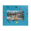 Copy of Motorcycle & Red Guitar Street Scene Jigsaw Puzzle – 110/252/520/1014-Piece