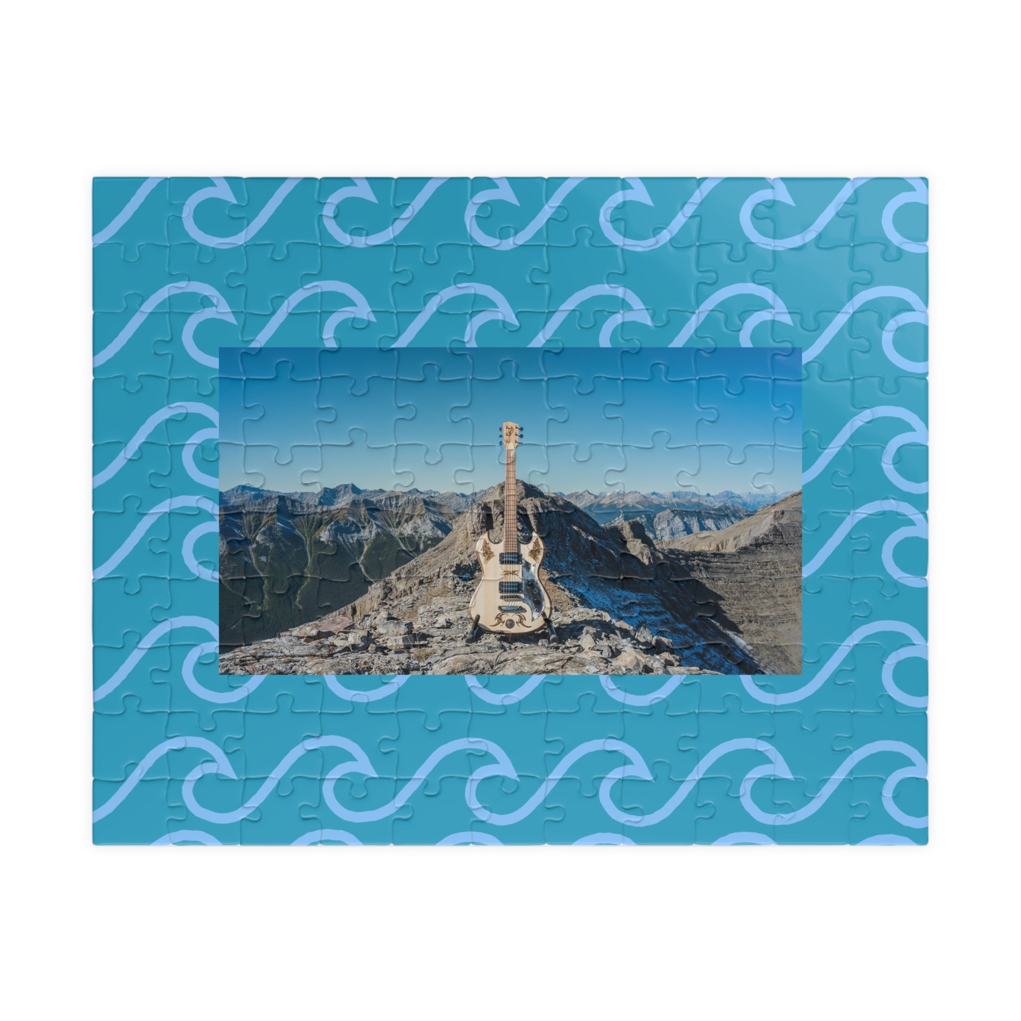 Copy of Vintage Gibson Les Paul Canmore Lake Puzzle — 520/1014-Piece Guitar Landscape