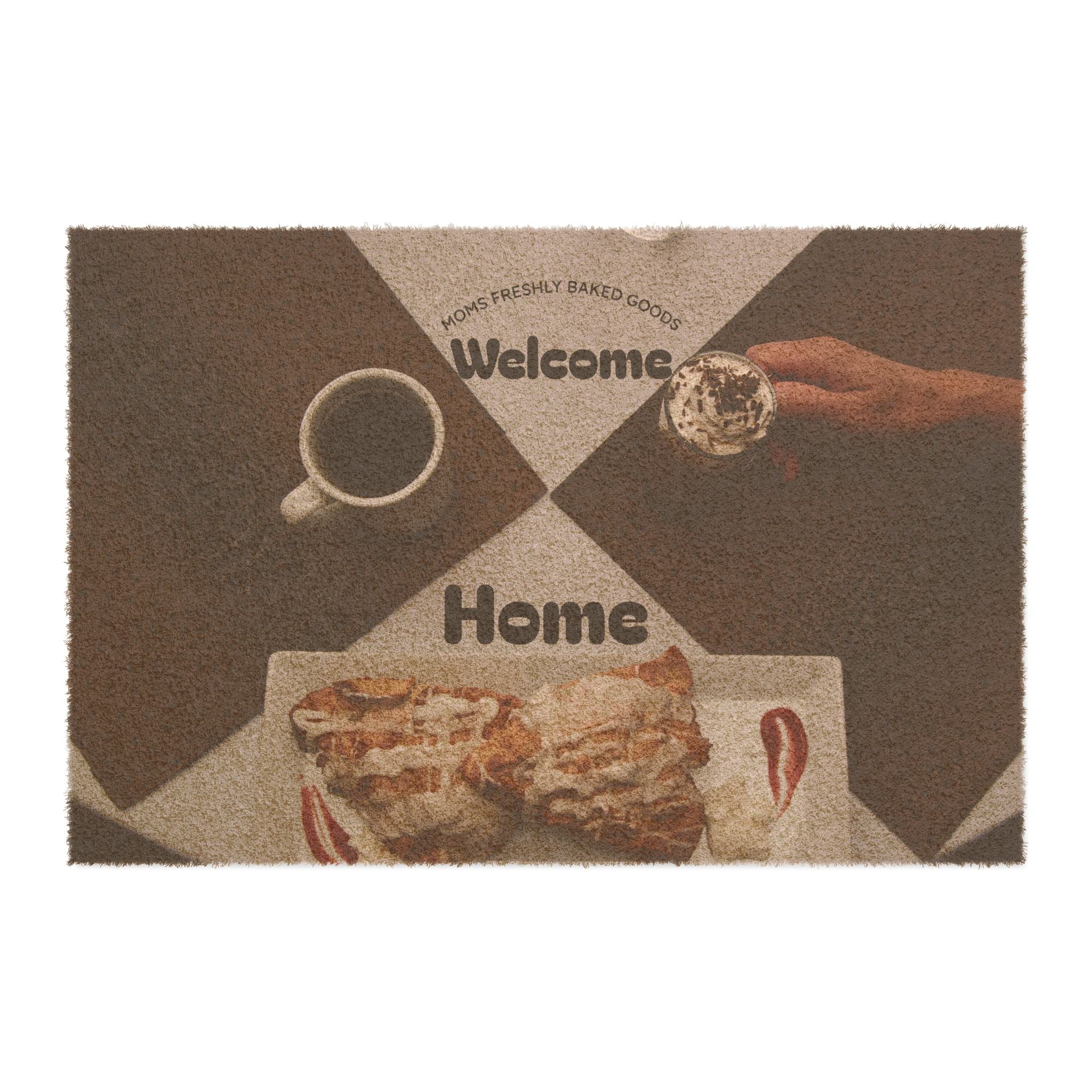 Welcome Home Doormat – Cozy Coffee & Pastry Kitchen Entrance Mat