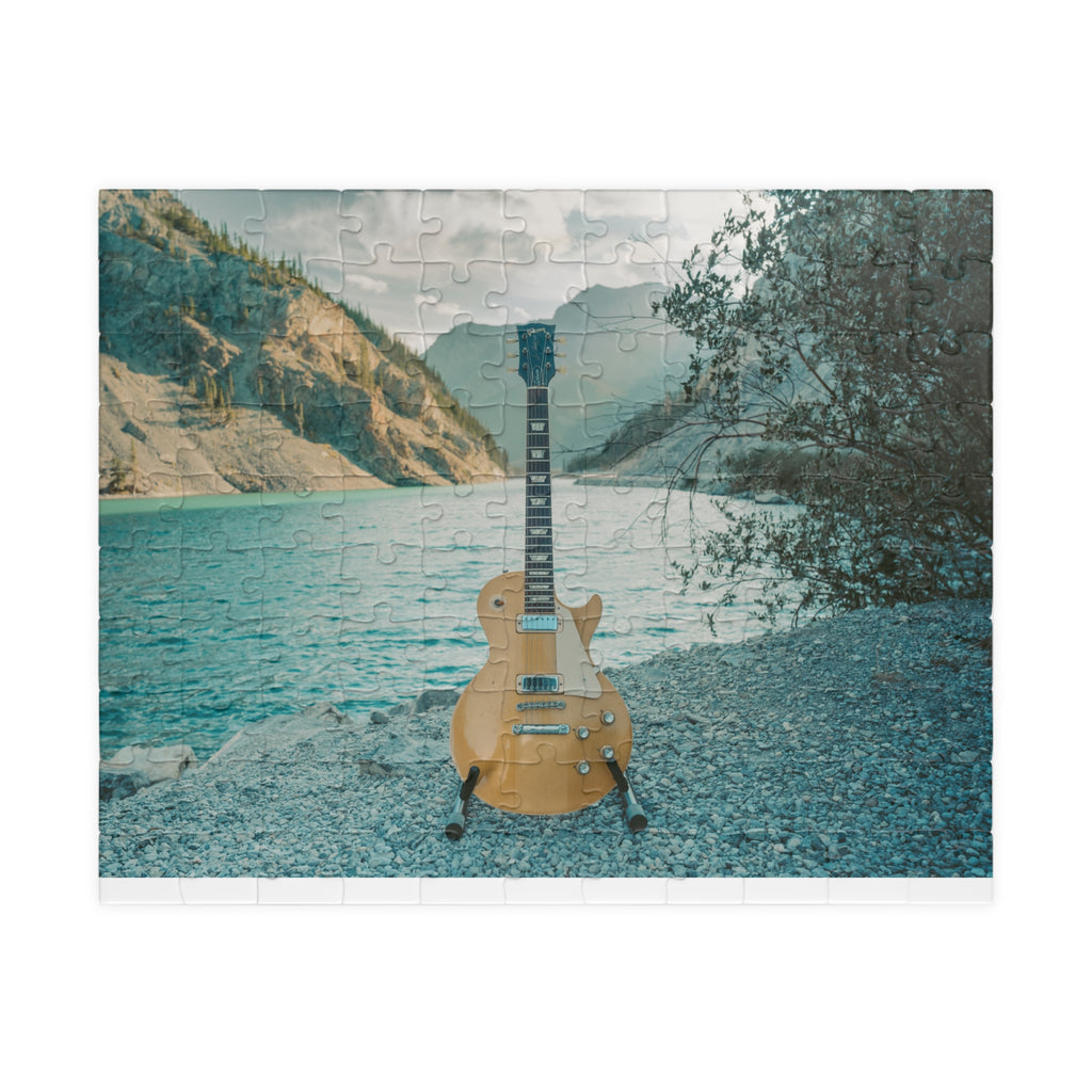 Copy of Motorcycle & Red Guitar Street Scene Jigsaw Puzzle – 110/252/520/1014-Piece