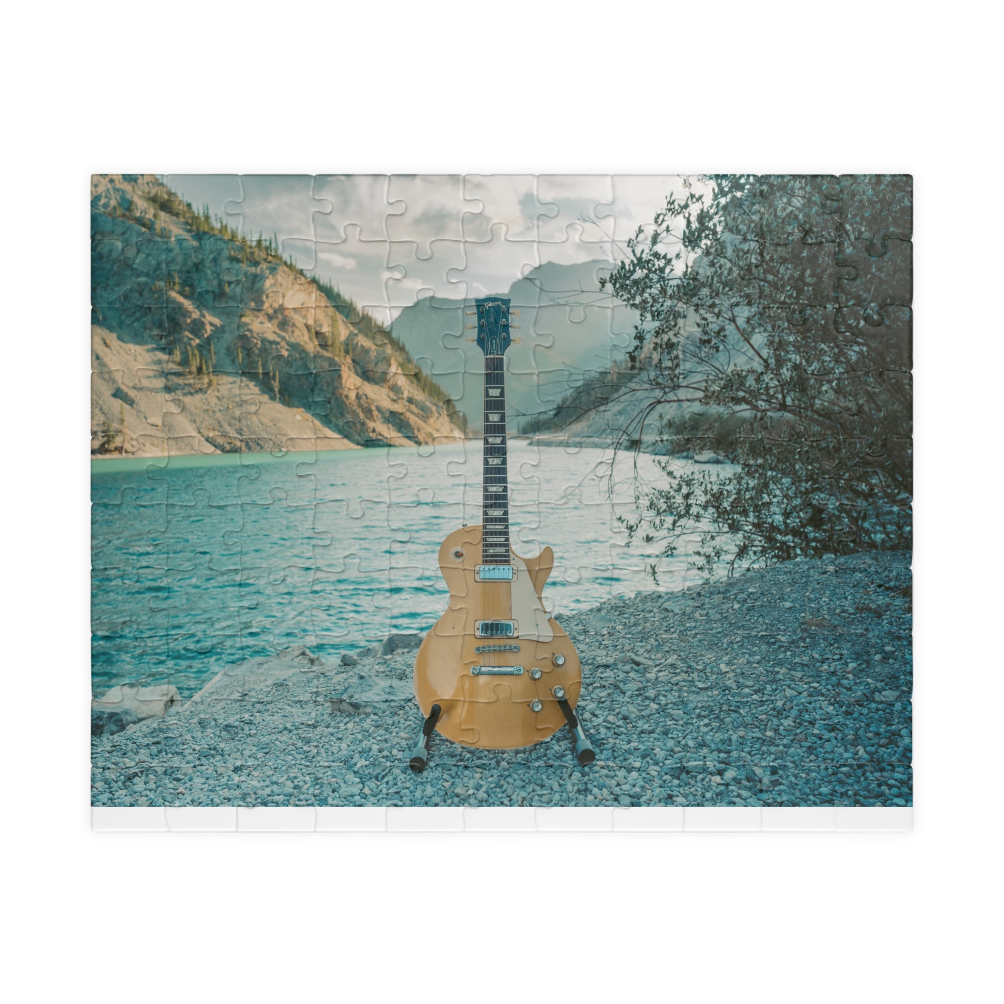 Copy of Motorcycle & Red Guitar Street Scene Jigsaw Puzzle – 110/252/520/1014-Piece