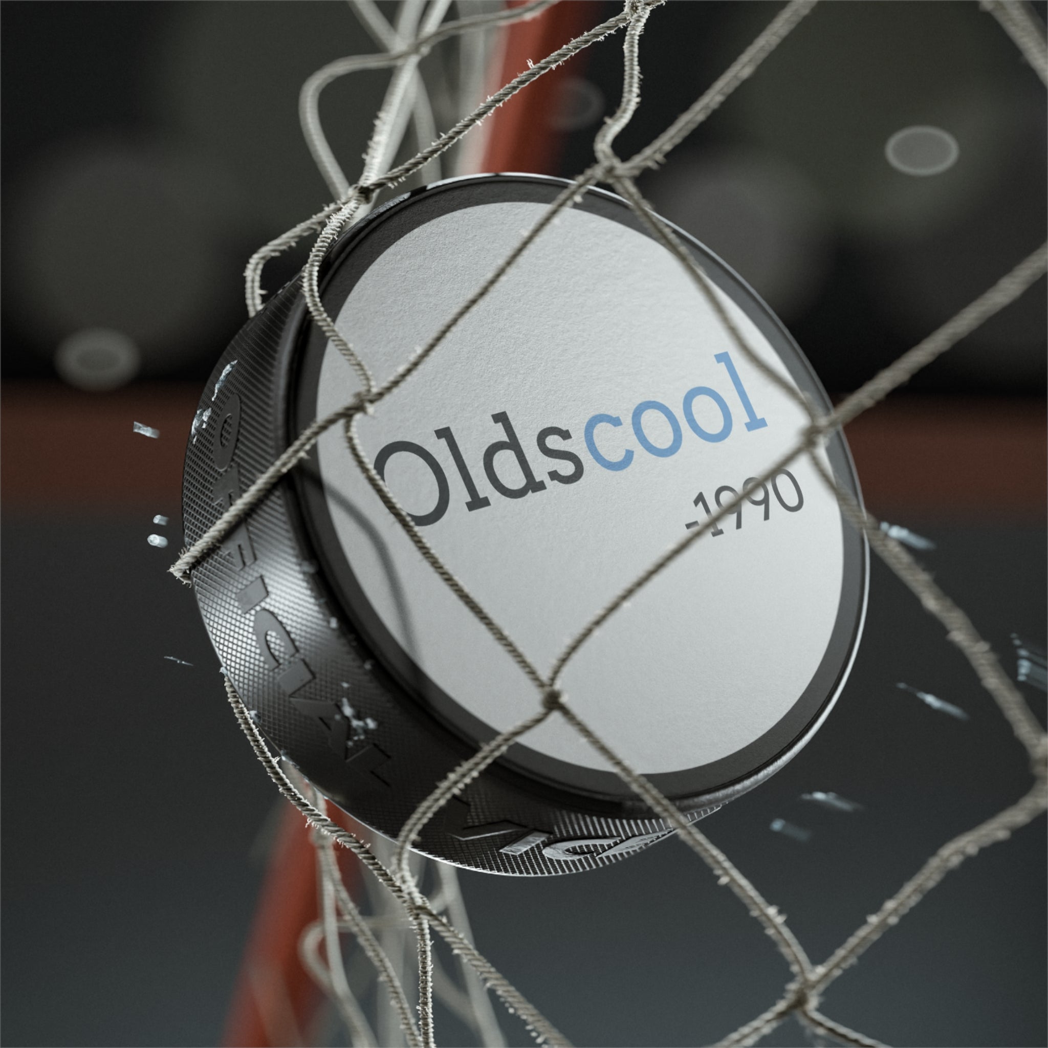 Hockey Puck — "Oldscool -1990" Retro Hockey Puck