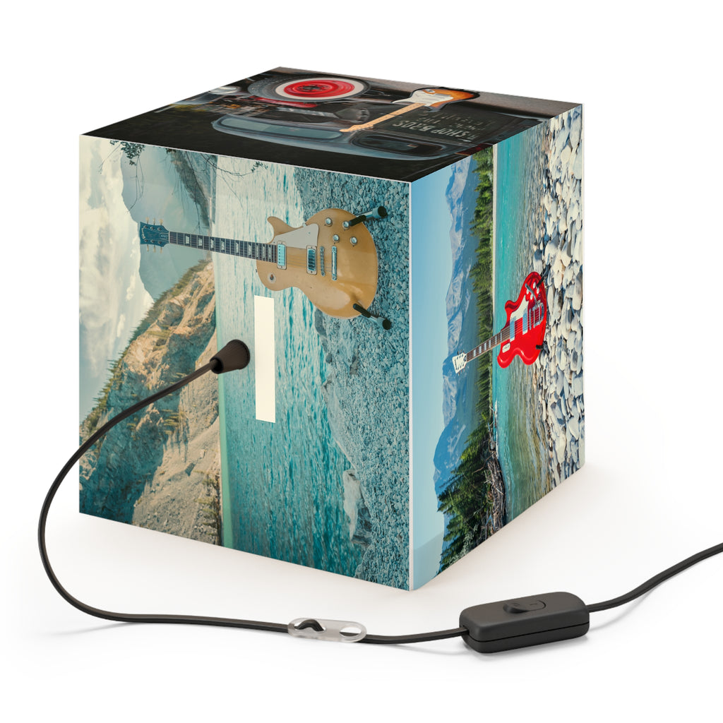 Guitar Scenic Cube Lamp — Ambient Night Light for Music Lovers & Cozy Rooms