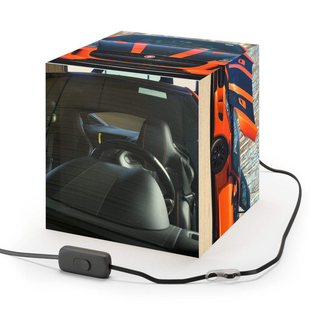 Jaguar F‑Type Orange Racing Light Cube Lamp