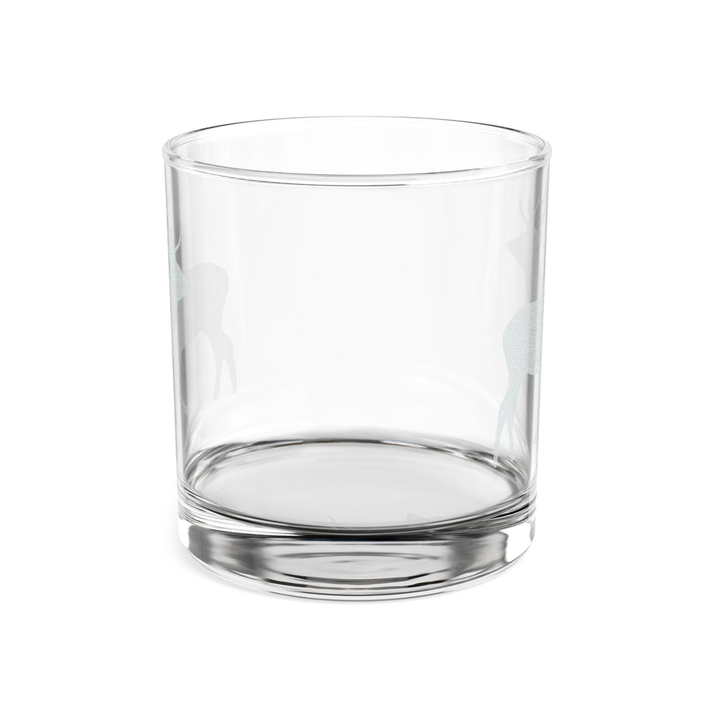 Engraved Deer Whiskey Glass 10.5oz – Rustic Elk Rocks Glass for Groomsmen, Hunting Gifts & Fathers Day