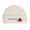 End of the Road Cuff Beanie — Embroidered Unicorn Patch Winter Hat