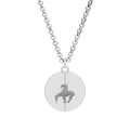 Hidden Message Circle Necklace — Engraved Indigenous Secret Split Pendant