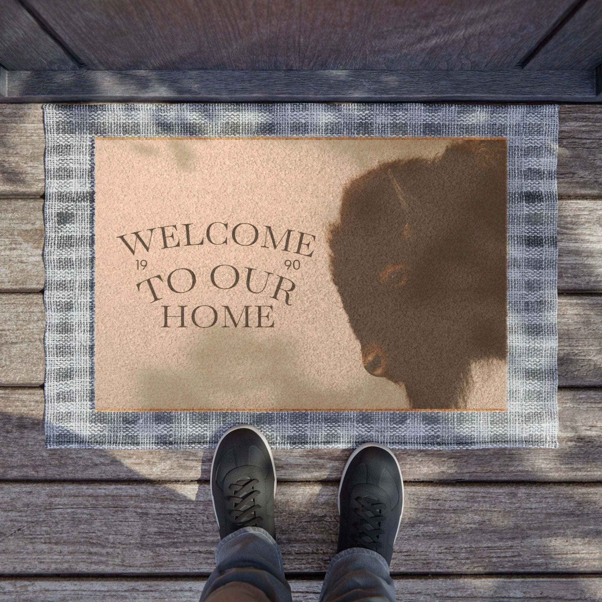 Welcome to Our Home Buffalo Doormat