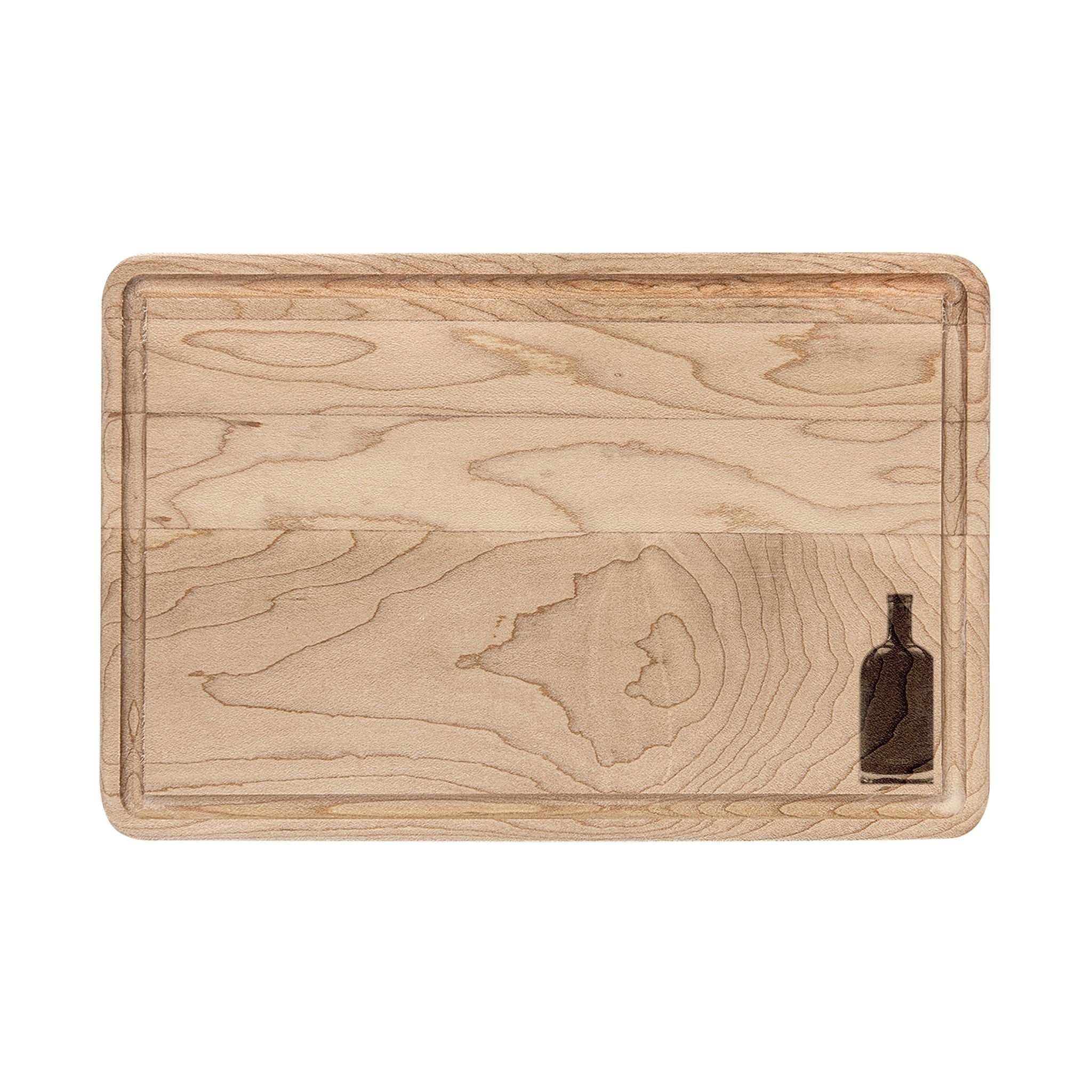 Buck Shack Wine Bottle Cutting Board — Rustic Wooden Charcuterie & Serving Board