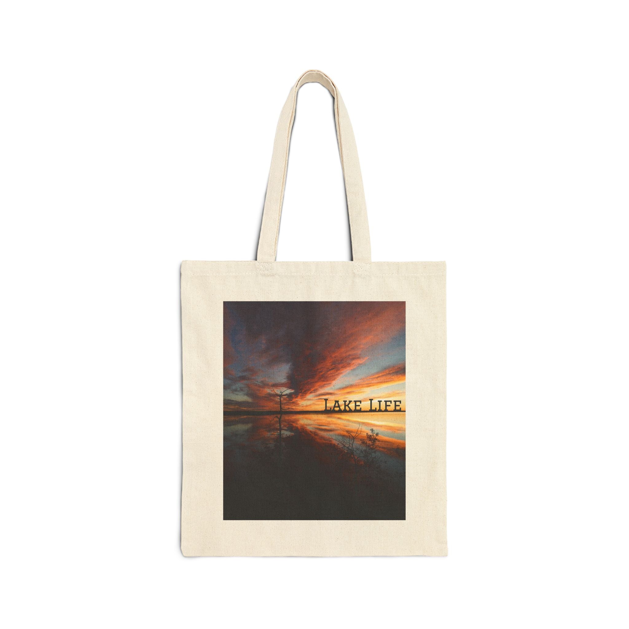 Tote Bag — Take Life Sunset Canvas Tote