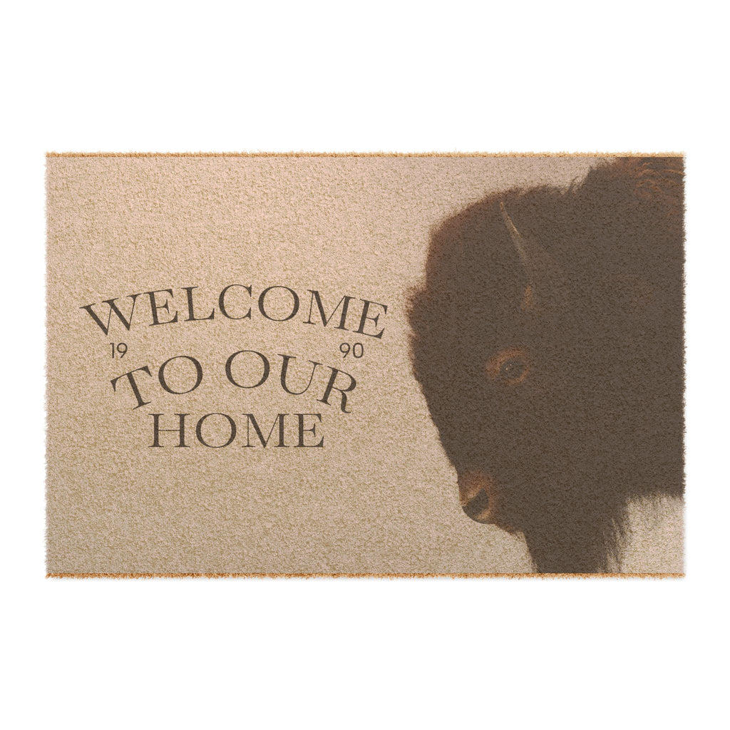 Welcome to Our Home Buffalo Doormat