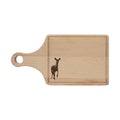 Engraved Deer Maple Cutting Board — Rustic Serving & Chopping Board