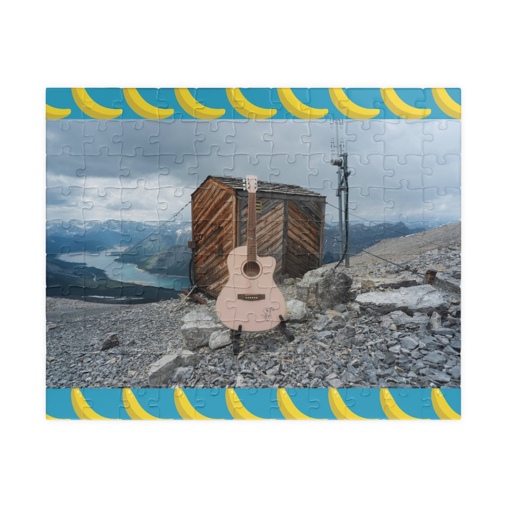 Copy of Guitar on Mountain Peak Jigsaw Puzzle — Scenic Music Lover Puzzle (110/252/520/1014 pcs)