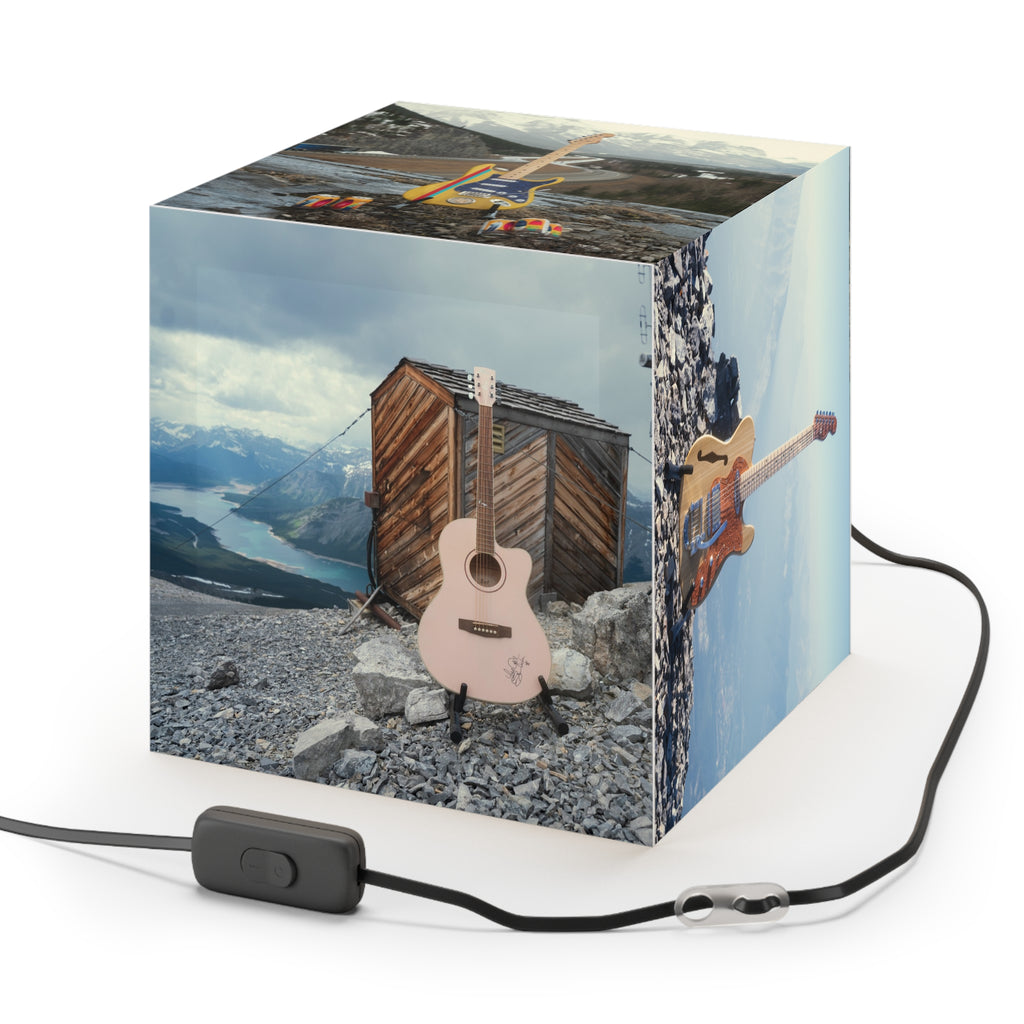 Guitar Scenic Cube Lamp — Ambient Night Light for Music Lovers & Cozy Rooms