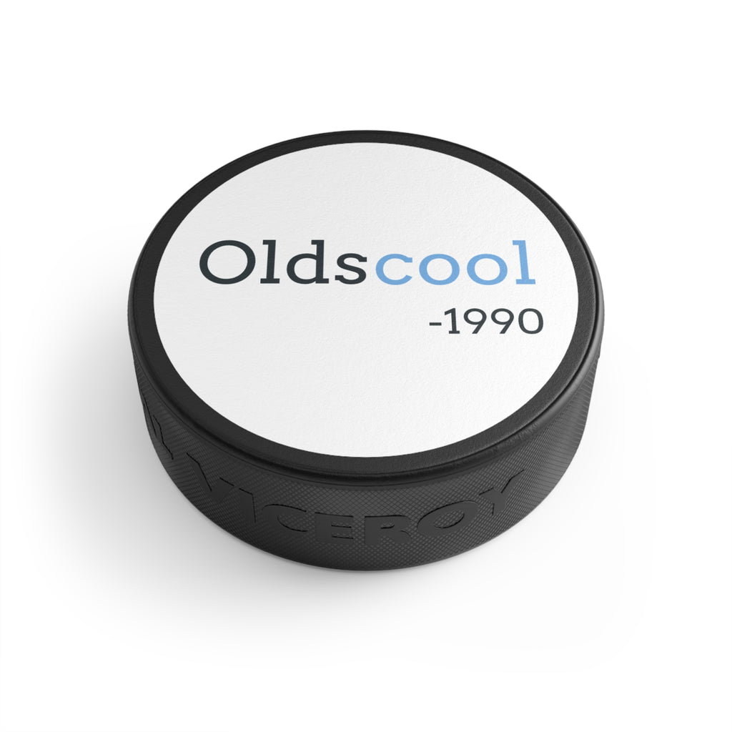 Hockey Puck — "Oldscool -1990" Retro Hockey Puck