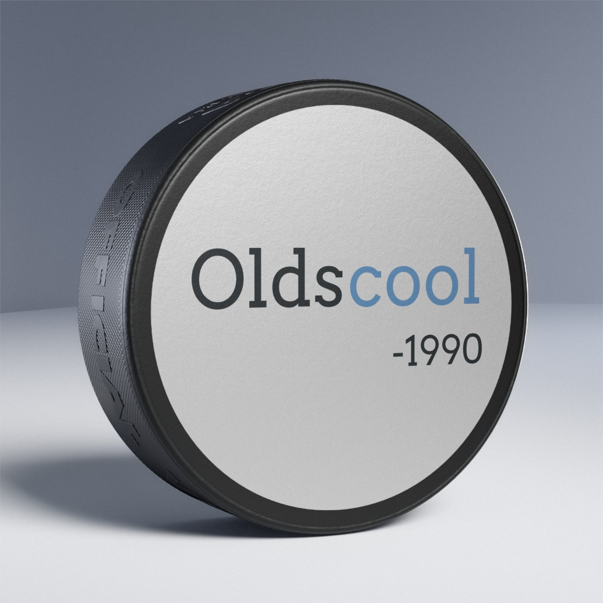 Hockey Puck — "Oldscool -1990" Retro Hockey Puck