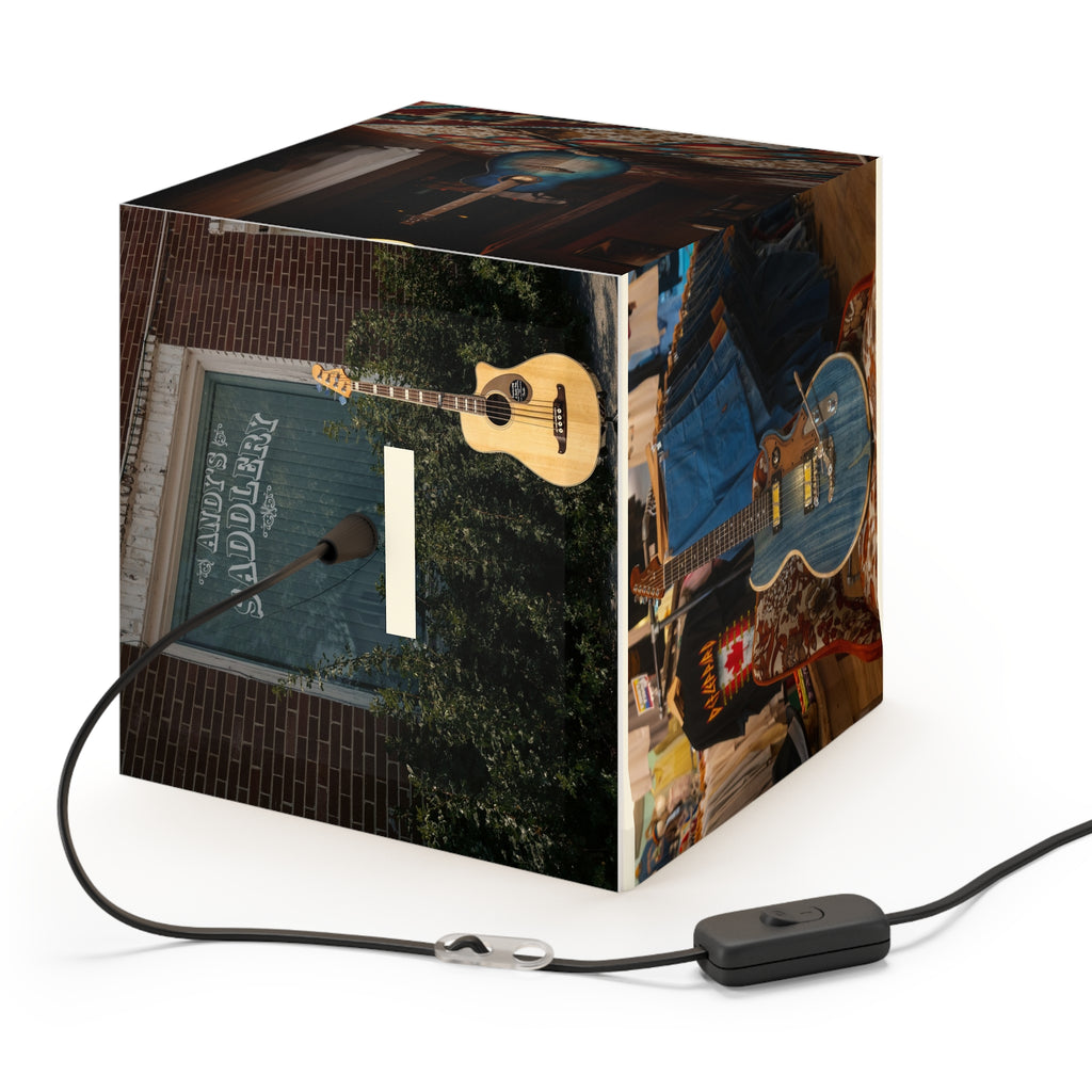 Guitar Photo Cube Lamp — Custom Musician Ambient Light