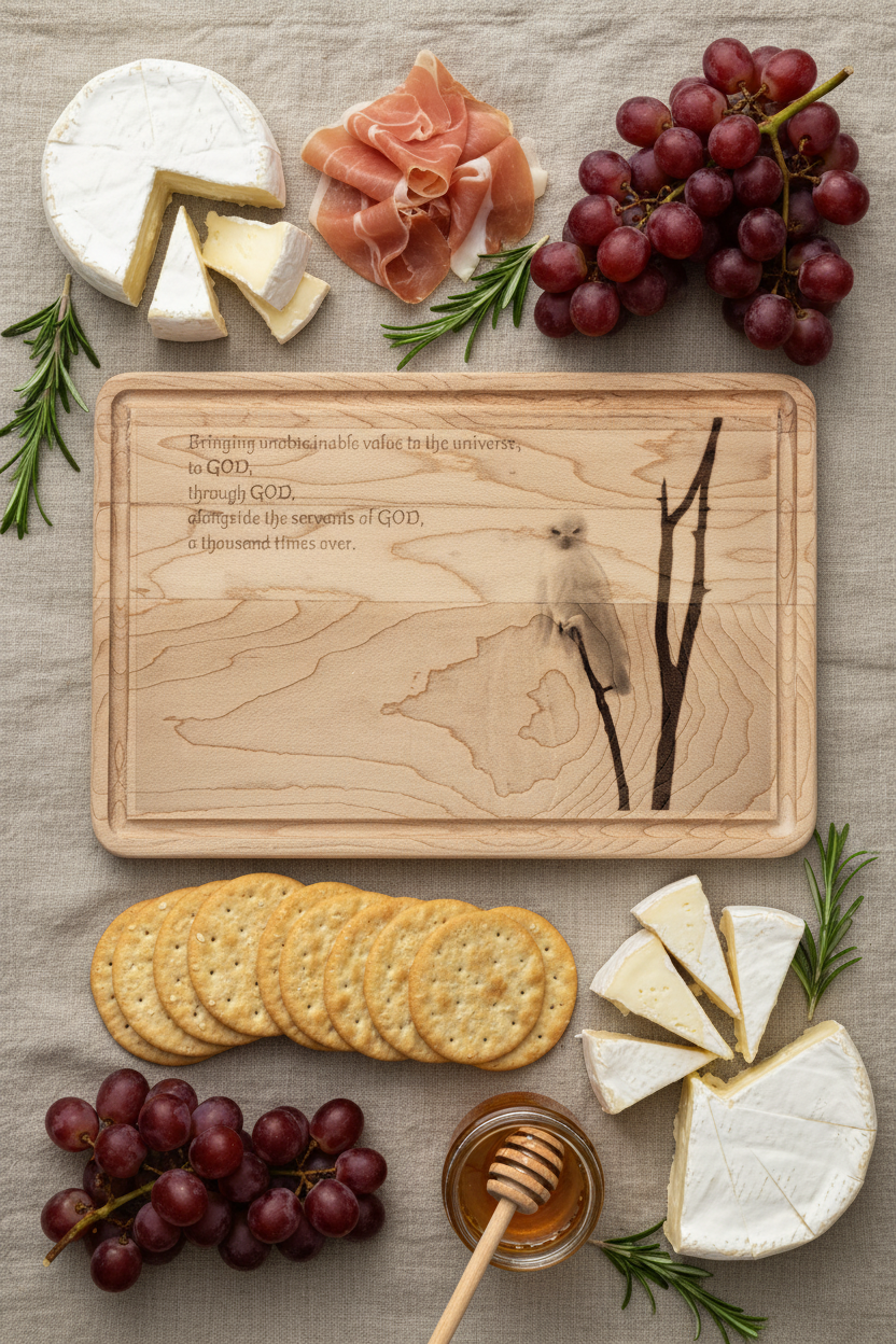Owl Cutting Board Charcuterie